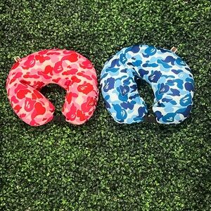 A Bathing Ape BAPE ABC CAMO 2WAY APE HEAD NECK PILLOWS - Pink & Blue